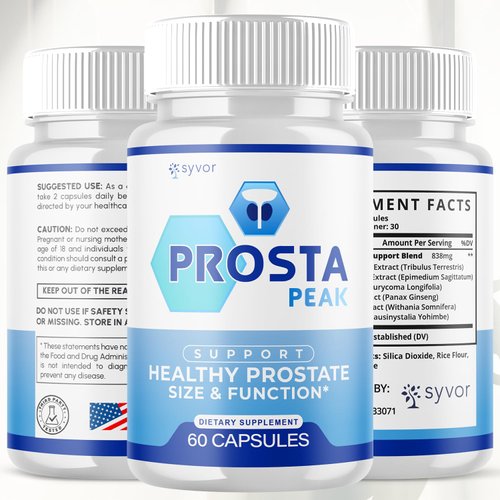 Prosta Peak Capsules, Official ProstaPeak Support Pills with All Natural Ingredients, Maximum Strength Supplement with Premium Vitamins for Optimal Wellness & Advanced Health Naturally (60 Capsules)