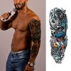 CUTELIILI Full arm temporary tattoo for Men,12sheets (L19“xW7”) Sleeve Tattoos temporary,Waterproof Terror Fake Tattoos That Look Real and Last long，Tiger Dragon Koi Evil Eyes