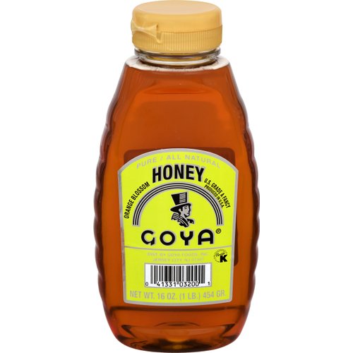 Goya Pure Orange Blossom Honey, All Natural, 16 Ounce
