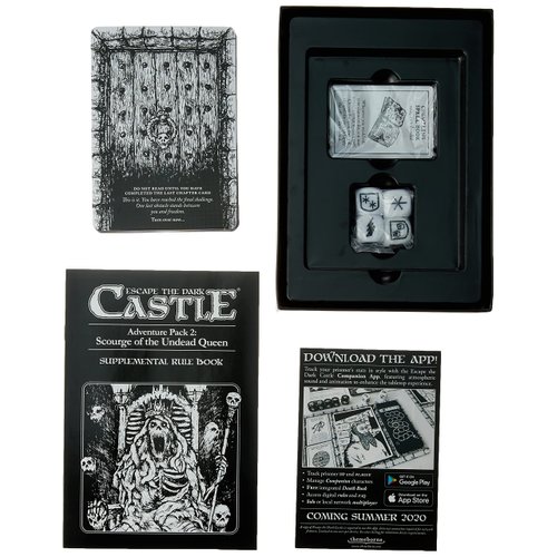 Themeborne Escape The Dark Castle Board Game Scourge of The Undead Queen Adventure Pack 2 | Cooperative Strategy Game for Adults and Teens | Ages 14+ | 1-4 Players | Avg. Playtime 45 Minutes | Made