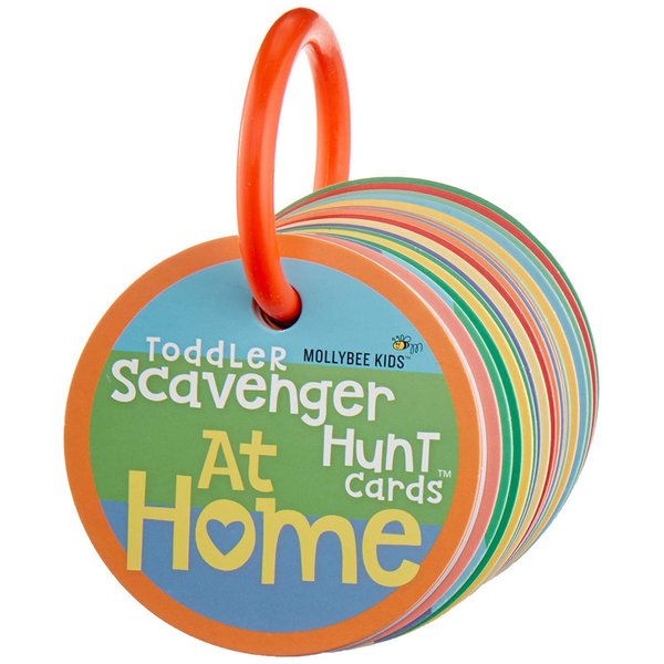 MOLLYBEE Kids Toddler Scavenger Hunt Cards at Home, Indoor Toddler Activity, Card Game for Kids Ages 2, 3, Toddler Easter Basket Stuffer