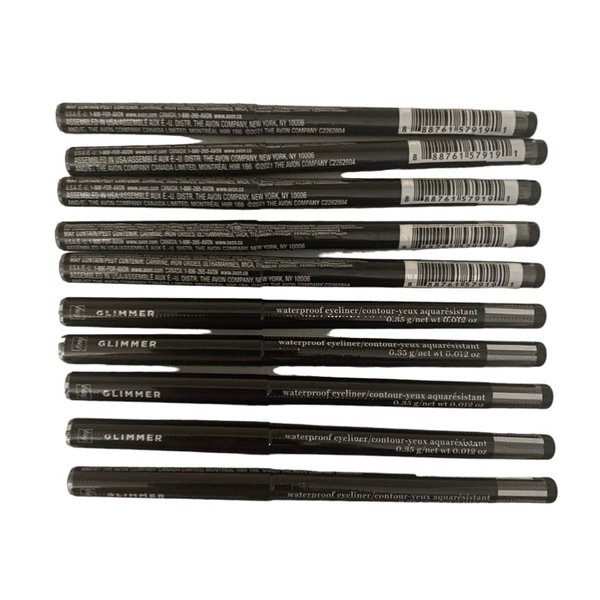 Avon True color Glimmersticks Waterproof Eye Liner BLACKEST NIGHT Lot 10 pcs.