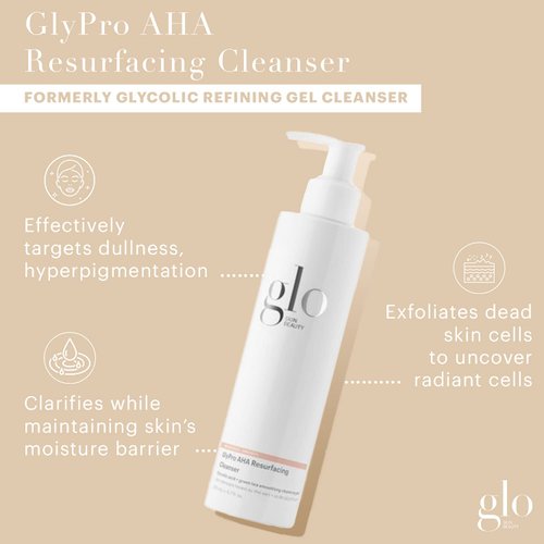 Glo Skin Beauty GlyPro AHA Resurfacing Cleanser | Smoothing, Refining Gel Cleanser, Targeting Texture, Dullness, Clogged Pores, and Uneven Skin Tone
