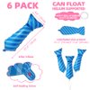 Blue Necktie Balloon Father's Day Balloon Neck Tie Balloon For Baby Shower Wedding Halloween Graduation, 6 Pack Cute Necktie Foil Balloons Happy Father Day Decorations Dad Birthday Party Supplies