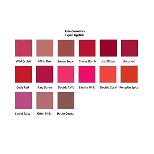 Jolie Liquid Lipstick - Luxurious, Creamy Lipstick W/Wand Applicator (Mink Pink)