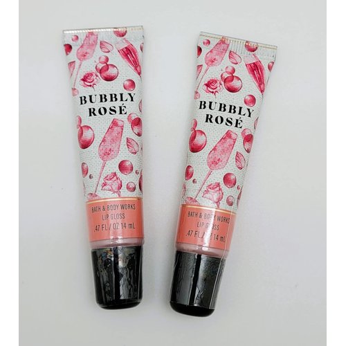 Bath & Body Works - BUBBLY ROSÉ – 2 pc Bundle - Lip Gloss, 0.47 fl.oz. each