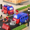 JUKUDAHU Transformable Toy Cars 4 PCS Cars for Kids 3 4 5 6 7 Years Old - Pull-Back Truck, Construction Toy Set, Toy Trucks with Transforming Cars, Boy Toys, Birthday Car Gifts for Kids