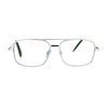 SA106 Rectangular Metal Frame Multi 3 Focus Progressive Reading Glasses Silver 2.5