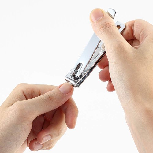 12 Pcs Nail Clippers for Fingernails by YWQ - Swing Out Nail Cleaner/File - Popular Gifts for Men & Women - Best Sharp Stainless Steel Clipper - Wide Easy Press Lever