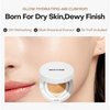 MISTINE Tavel Size Air Cushion Foundation Glow Hydrating Finish Medium Coverage Foundation Makeup for Dry Skin,24H Hydrating Long-Lasting Waterproof Smudge Proof, Fair Ivory