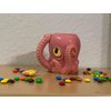 Pink Octopus Ceramic 3D Coffee Mug with Tentacle Handle