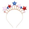 PHALIN American Flag Headband 4th of July Star Hairband for Women Independence Day Patriotic Headpiece Costume Hair Accessory Party Favors (Glitter)