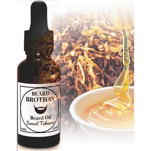 Beard Oil and Balm Set in Sweet Tobacco Scent - Premium All-Natural Formula Softens, Shines, and Moisturizes. Perfect Conditioner for Coarse Beard Hair. Black Owned and Suitable for all Men.