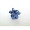 Generic Micro mini extra tiny metalic colored flower acrylic hair claw clip (Clip quantity: 6 Clips, Primary color: Gold)