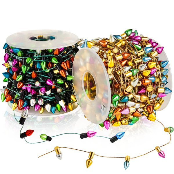 32.8 Ft Dollhouse Lights Fake Light String Dollhouse Decorations Miniature Light String for Christmas Crafts Furniture Accessories String Lights Doll House Pretend Play