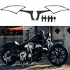 Black 8mm/10mm Motorcycle Spear Blade Rear View Side Mirrors for Cruiser Chopper Sportster Dyna Softail Street Bike Scooter Dirt Bike
