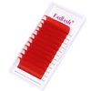 Colored Lash Extensions Mixed Tray Volume Lash Extensions Easy Fan Volume Lashes Red Lash Extensions Flowering 0.07 Color Lashes Extension (Red-0.07D-20-25mm)