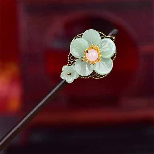 Stylish Wooden Handmade Hair Sticks for Hair Making Accessories, Vintage Retro Chopsticks for Women Long Hair, Hairpins Sticks Clips Barrettes for Bun Chignon Hair Bulk (A)