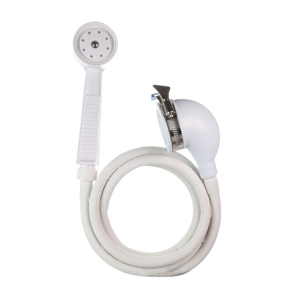 Danco 10086 VersaSpray Portable Hand Held Shower Head Sprayer Fits Bathtubs Without Diverter, 1 Pack, White