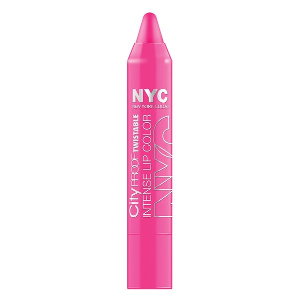 N.Y.C. New York Color City Proof Twistable Intense Lip Color, Fulton St Fuschsia, 0.09 Ounce