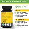 Non Acidic Vitamin C Dietary Supplement 1500mg with Calcium. Gentle on Stomach, Immune/Bone Support- 100 Caps by CGM Labs