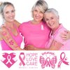 Breast Cancer Awareness Tattoo Stickers Pink Ribbon Temporary Tattoo Stickers,Waterproof Tattoo stickers for Women Party Festivals Charity Public & Social Event Public Welfare Party Supplies 10Sheets
