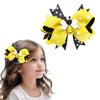 Cute Bows for Girls Bee Hair Accessories Yellow Bow Hair Clips Cute Yellow Bows for Girls Hair Ribbon Girls Bows Clips Spring Girls Bows Hair Barrettes for Hair Decorations