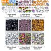 LPBeads 10000pcs Hotfix Rhinestones Flatback Glass Crystal 24 Mixed Color Rhinestone with Tweezers and Picking Pen for Crafts Clothes Nail Art