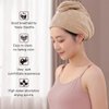 AGKXHDEC 2 Packs Microfiber Towel, Hair Turbans for Wet Hair, Drying Hair Wrap for Women (Brown,Brown)