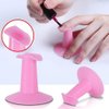 AKOAK 2 Pcs Plastic Nail Holder Finger Exercise Tool Fixed Finger Bracket Professional Painting Art Accessories DIY Nail Art Supplies