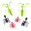 Toy Bug Action Figure Playset- 30 Pieces with 15 Unique Giant Insects- Educational Toy Set (Grasshoppers, Tarantulas, Spiders & more) - 2-4" Realistic Fake Bugs, Great for Pranks, Beach/Sandbox Toys