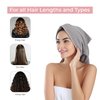 SPEEDBLINK Women Microfiber Hair Towel Wrap | 10 x 25 inch Hair Wrap Towels for Straight, Curly & Long Hairs | 2 Pack Soft & Absorbent Hair Turban Towel (Pink,Grey)