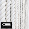 GOLBERG Twisted 100% Natural Cotton Rope - White Cotton Rope - (5/32 Inch x 25 Feet)