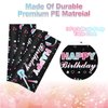 3 Pcs Music Birthday Tablecloth - Tik Tok Party Table Cover, Musical Notes Disposable Plastic Table Cloth for Music Party Supplies, Music Party Favors and Birthday Party Decorations, 86 x 51 Inches