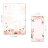 30 Stationery Writing Paper with 18 Self Adhesive Envelopes, Stationary Set for Writing Letters, Cute Stick Stationary Set, 6 Unique Designs, Double Sided Printing (48)