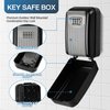 NBYT Portable Combination Lock keybox, Wall Mount,For House Keys Key Hiders to Hide a Key Outside,Waterproof Key Safe Storage Lock Box
