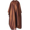 Iusmnur Barber Cape, Professional Hair Salon Cape with Adjustable Metal Clip, Shampoo Hair Cutting Cape for Barbers and Stylists - 55 x 63 inches (Brown)
