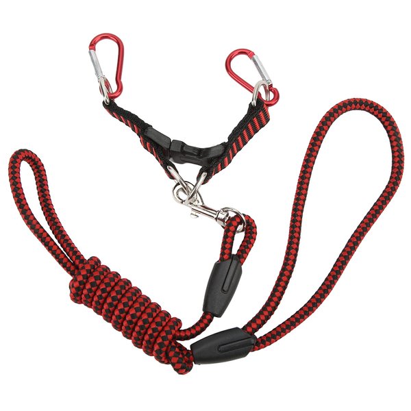 RC Car Traction Rope, RC Traction Rope Nylon Winch Recovery Strap Universal for 1/5 1/8 1/10 Remote Control Car(Red)