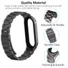 MIJOBS Mi Band 7 Mi Band 6 Strap for Xiaomi Mi Band 5 4 3, Stainless Steel Watch Band Metal Replacement Bracelet Wristband for Mi Smart Band 5
