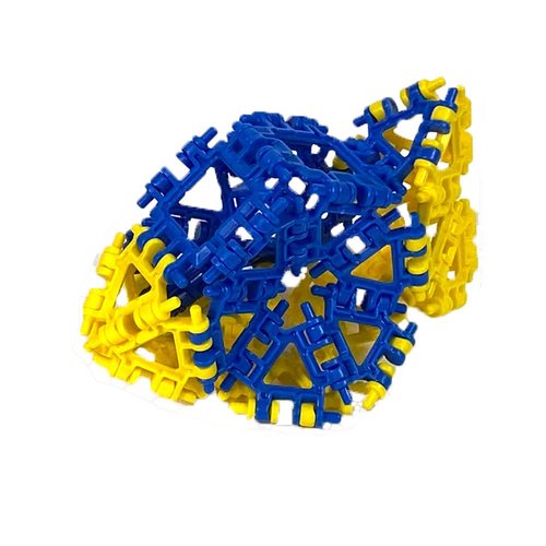 Incredibly Interconnectable Toys That Hinge Toy 82 Piece Yellow + Red Set, Animal + More STEM Construction Toy Building Set