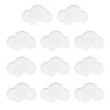 VIDELLY 8 Pieces Soft Rubber Knobs Cartoon Cloud Shape Cabinet Knobs Silicone Door Knobs Cloud Furniture Handles Children Room Knobs Handles Drawer Pull Handle Door Knob Bedroom Accessories, White