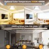Yurnero Battery Operated Lights Ceiling Light with 400LM Dimmable 3000K/6000K-Battery Powered Ceiling Light for Shower Closets Corridor Laundry Stairs Garage Porch Bathroom