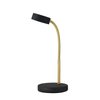 Globe Electric 30061 Desk Lamp, Gold Gooseneck, Matte Black Finish, 5W Energy Star Integrated LED, 250 Lumens 30061, 15.45", Black & Gold