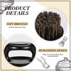 4 Pieces Knuckle Brush Set: Fade Brush, Barber Beard Brush for Men, Face and Neck Brush, Mustache and Hair Brush - Soft Bristles for Styling and Sweeping