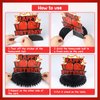JOYMEMO 8 Pieces Boxing Birthday Honeycomb Centerpieces - Boxing Match Birthday Party Decorations Red Black Gold, Boxer Gloves Boxing Platform Table Decor for Wrestle Fitness Fight Sports Party
