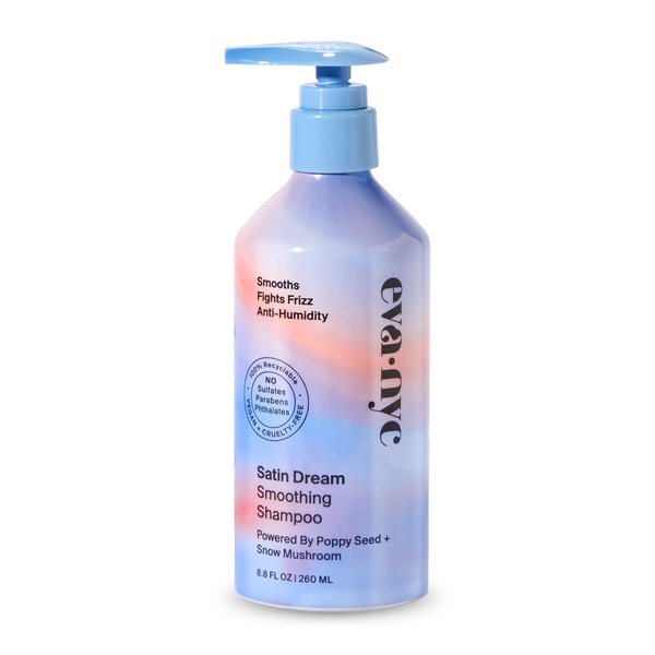 Eva NYC Satin Dream Smoothing Shampoo, Hair Care for Soft and Smooth Hair, Anti-Frizz Shampoo for Satiny Smoothness, GMO-Free Hair Products for Women, 8.8 fl oz