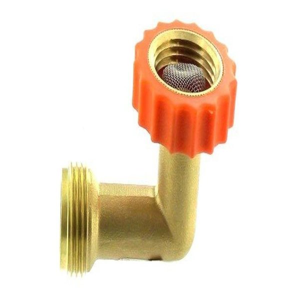Valterra A01-0020VP Brass 90° Lead-Free Hose Saver