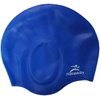 Nutravicity Swim Cap Silicone for Long Hair Swimming Caps for Women & Men (Blue)