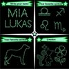 Aooyaoo Glow in The Dark Stars Wall Stickers, Glowing Stars for Ceiling and Wall Decals, 3D Glowing Stars,Excluding The Moon，Perfect for Kids Bedding Room or Party Birthday Gift(606Pcs, Green)
