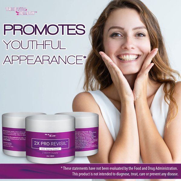 2X PRO REVISIL Cream - Anti Aging Cream - 2 Month Supply - Anti-Wrinkle Facial Moisturizer with Collagen & Vitamin C - Intense Hydration - Improves Wrinkles, Uneven Skin Tone, Dry Skin, & Dark Spots